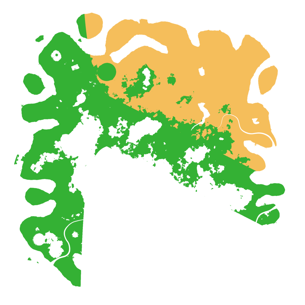 Biome Rust Map: Procedural Map, Size: 4500, Seed: 3499