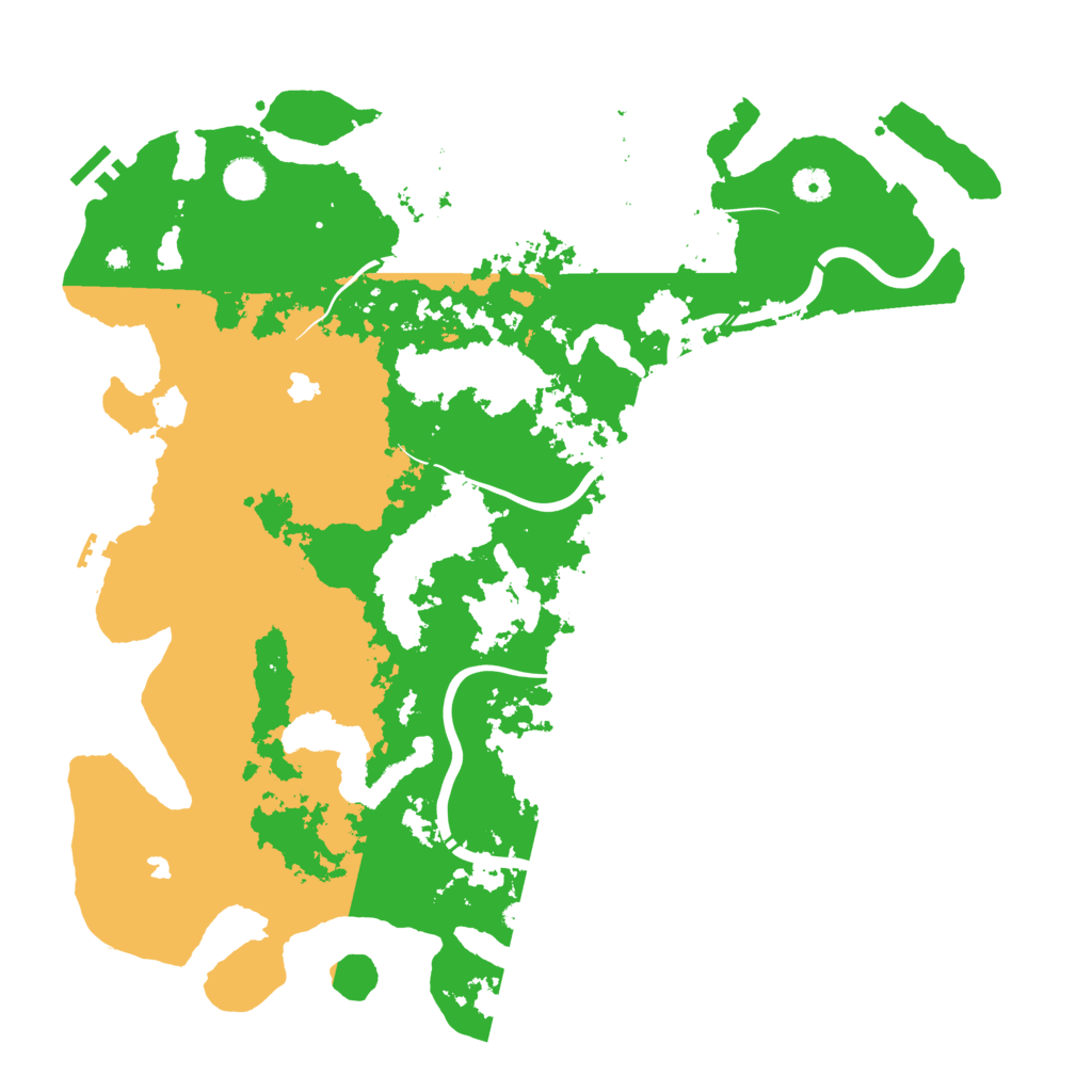 Biome Rust Map: Procedural Map, Size: 4500, Seed: 1670024282