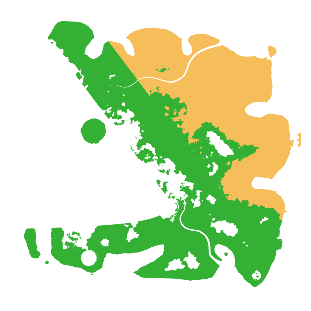 Biome Rust Map: Procedural Map, Size: 3500, Seed: 1202733294