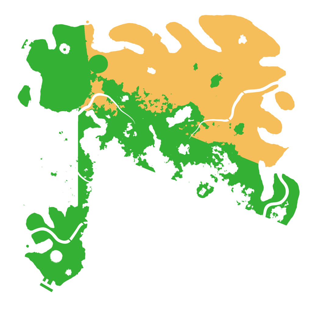 Biome Rust Map: Procedural Map, Size: 4500, Seed: 85950167