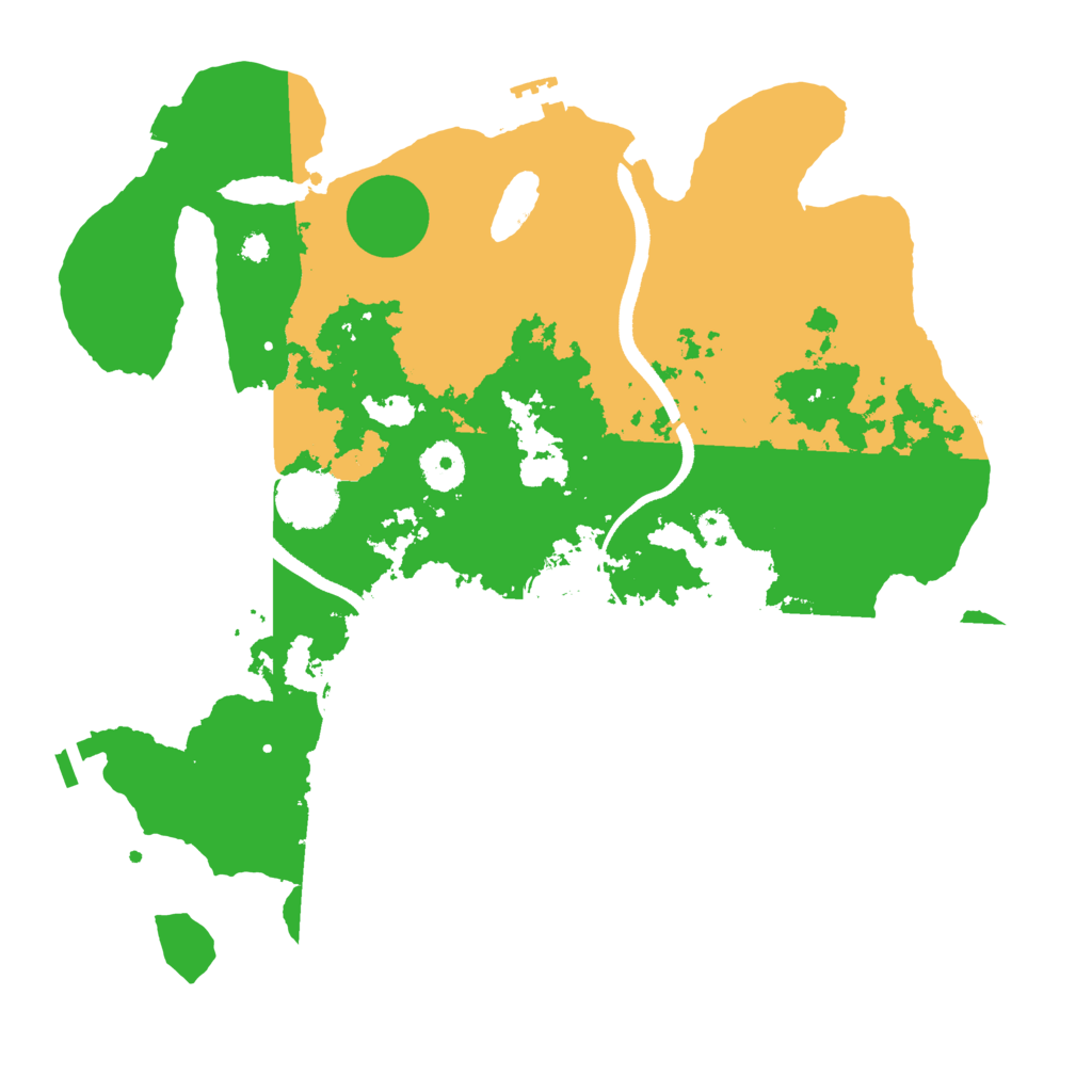 Biome Rust Map: Procedural Map, Size: 3500, Seed: 443264959