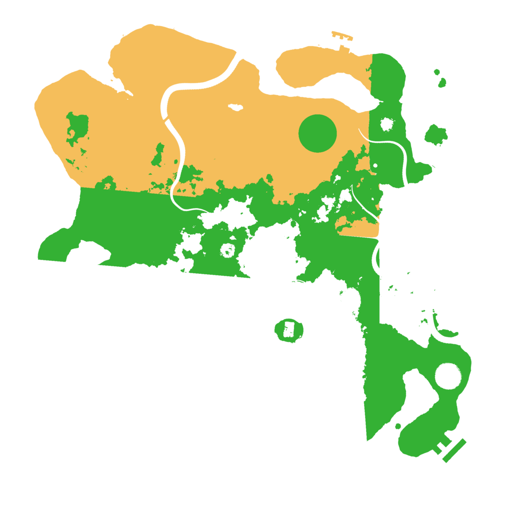 Biome Rust Map: Procedural Map, Size: 3500, Seed: 124689753