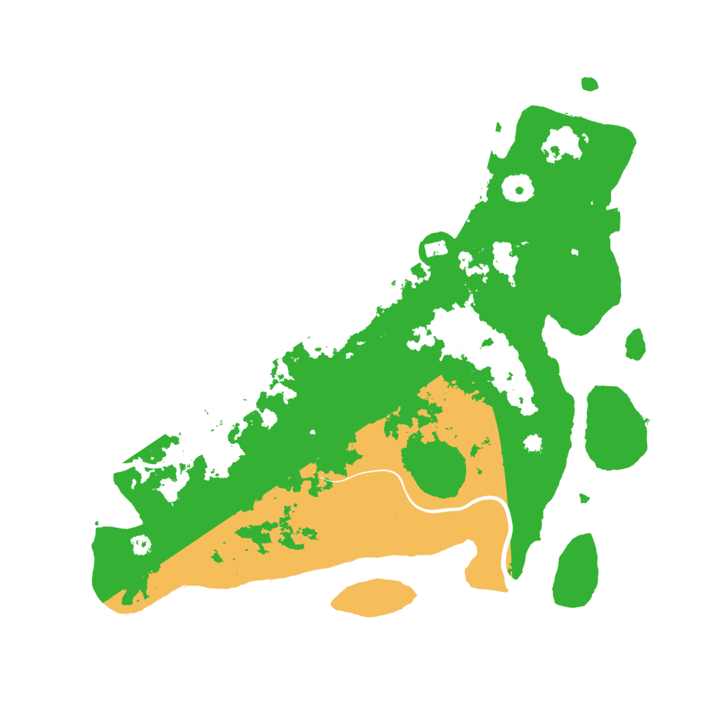 Biome Rust Map: Procedural Map, Size: 3500, Seed: 4999