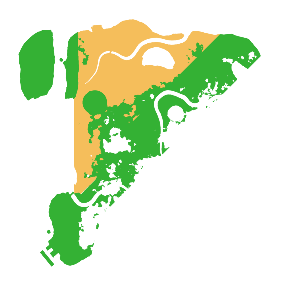 Biome Rust Map: Procedural Map, Size: 3250, Seed: 870672542