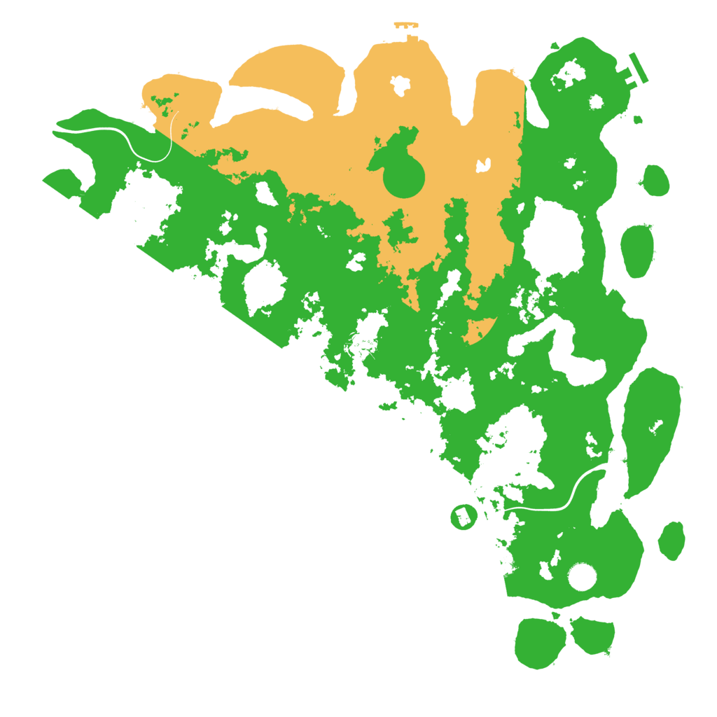 Biome Rust Map: Procedural Map, Size: 4500, Seed: 5436213