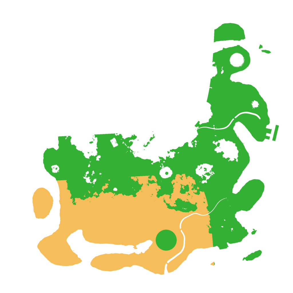 Biome Rust Map: Procedural Map, Size: 3700, Seed: 1451894180