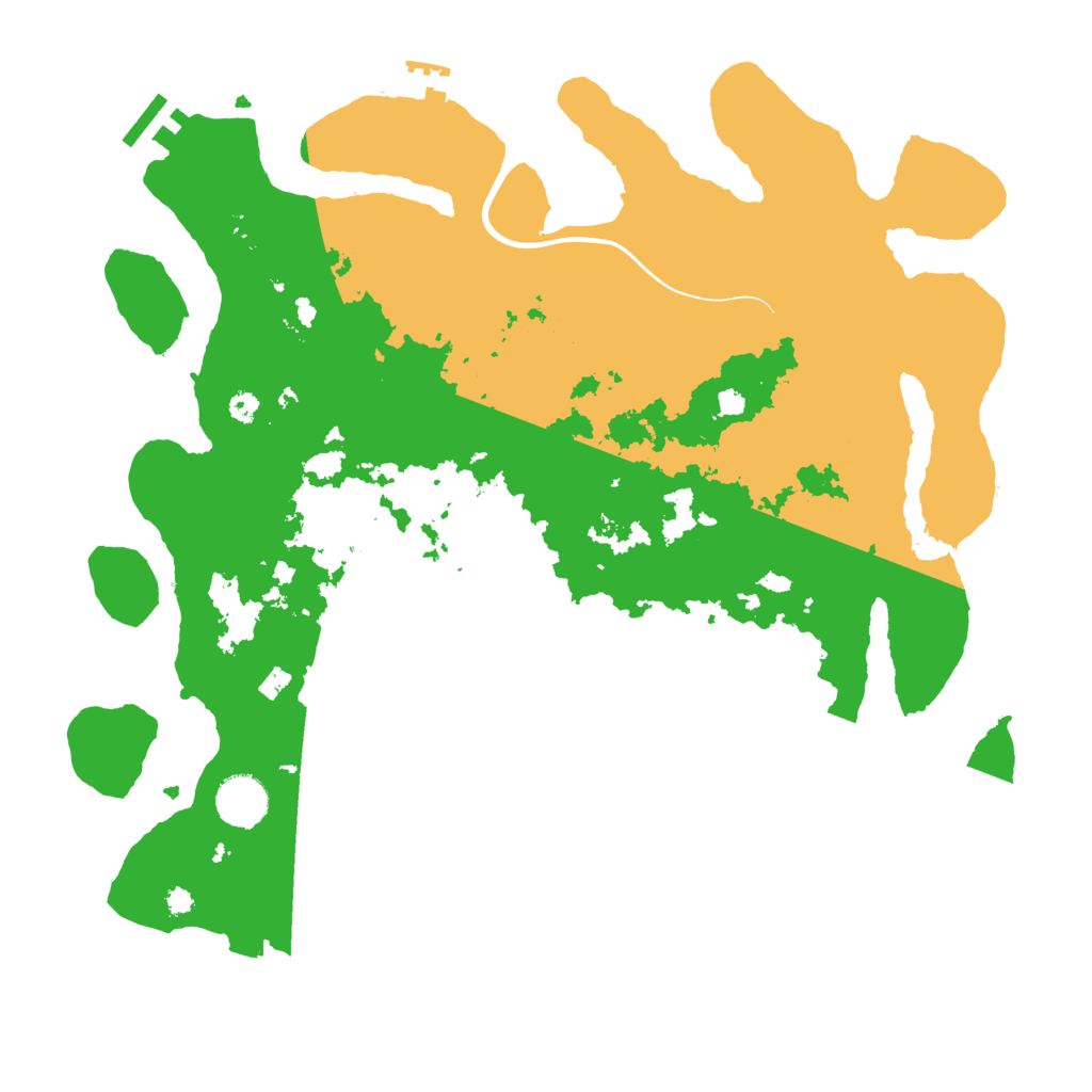 Biome Rust Map: Procedural Map, Size: 3700, Seed: 950986203