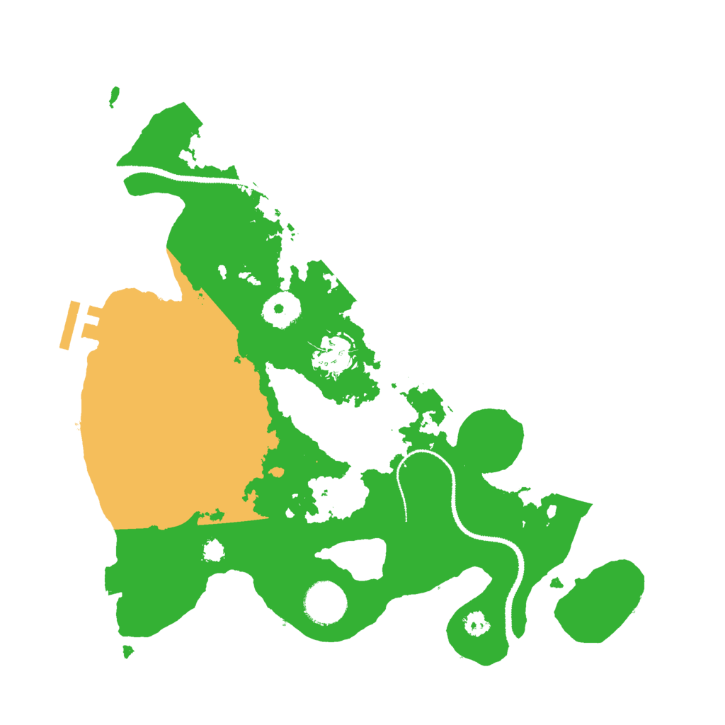 Biome Rust Map: Procedural Map, Size: 3000, Seed: 9979