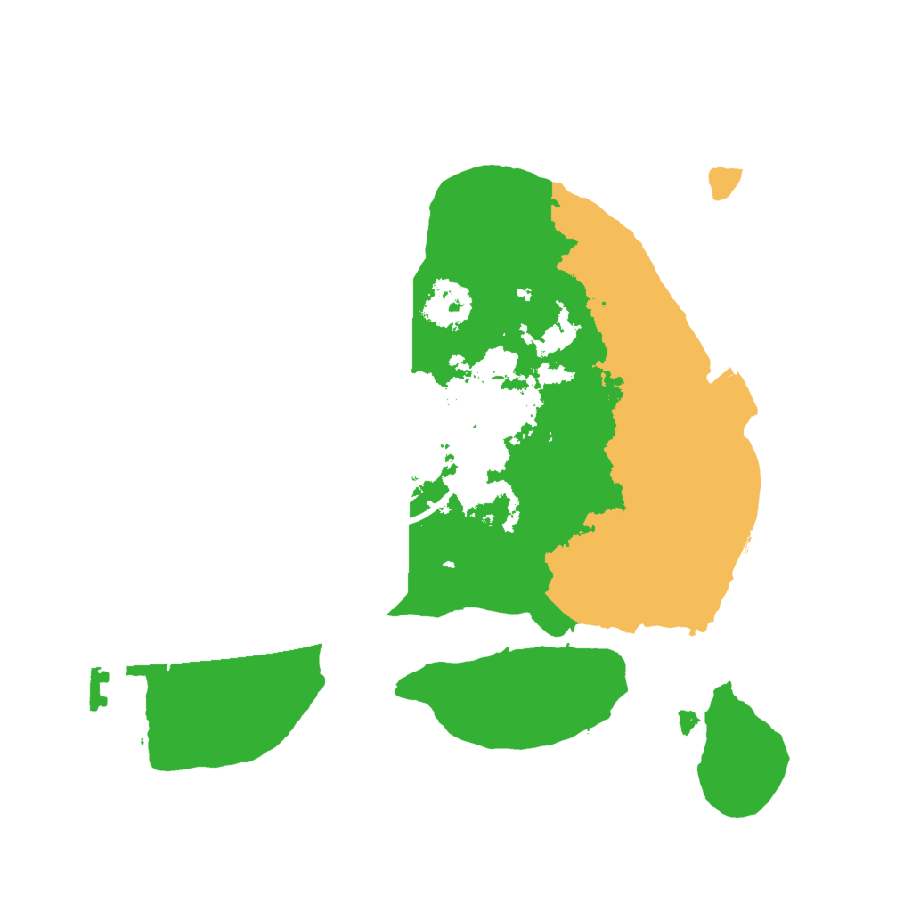 Biome Rust Map: Procedural Map, Size: 2000, Seed: 4454