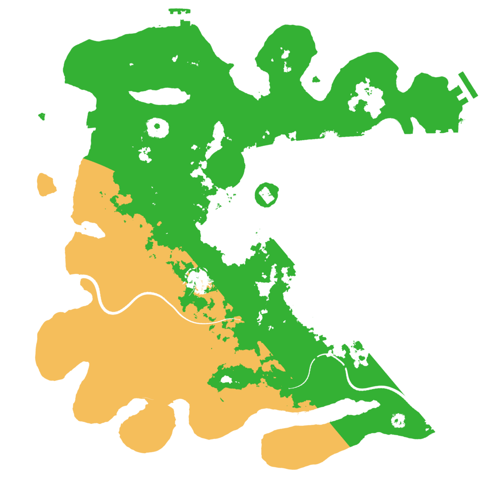 Biome Rust Map: Procedural Map, Size: 3500, Seed: 413959428