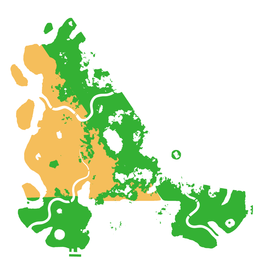 Biome Rust Map: Procedural Map, Size: 4500, Seed: 5001414
