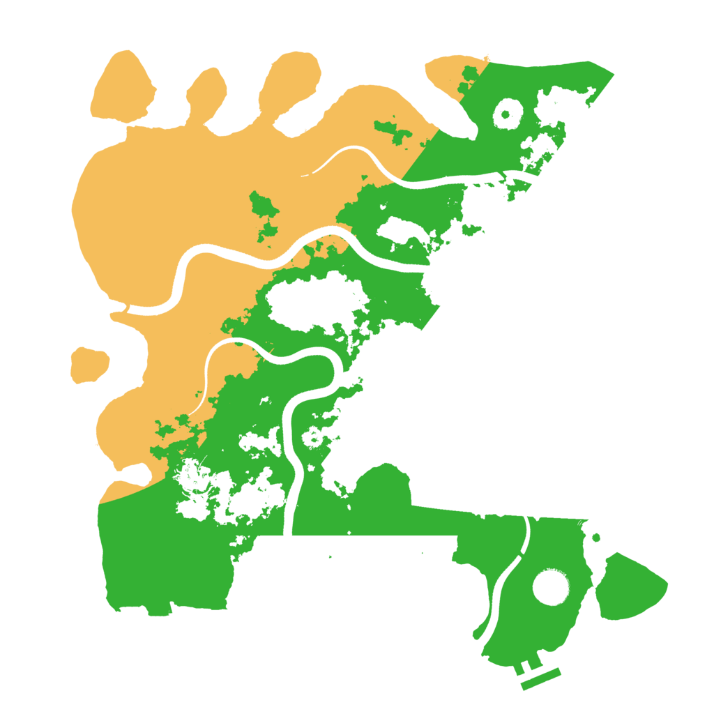 Biome Rust Map: Procedural Map, Size: 3500, Seed: 1947102159