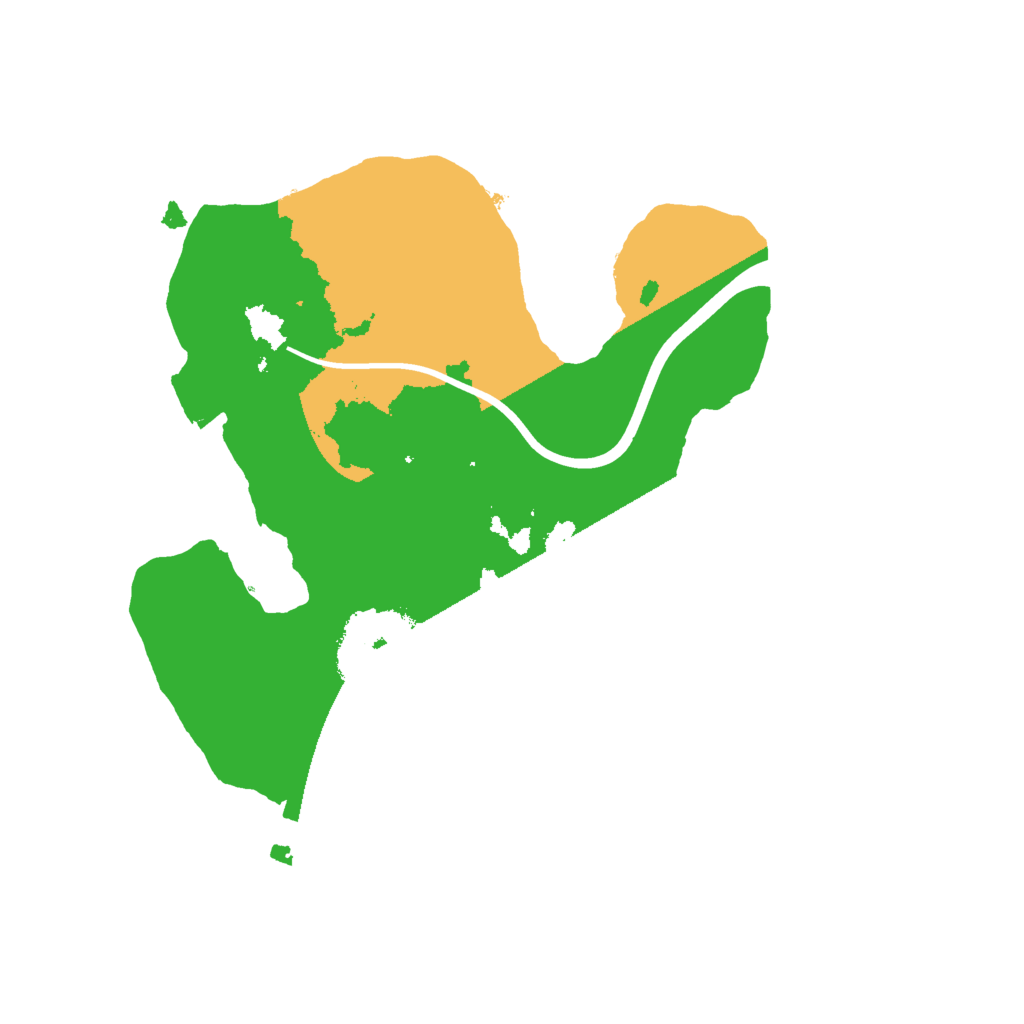 Biome Rust Map: Procedural Map, Size: 2000, Seed: 214090124