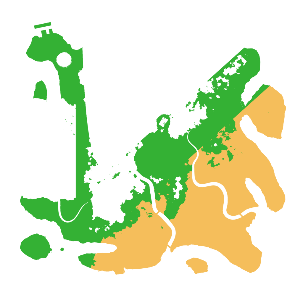 Biome Rust Map: Procedural Map, Size: 3600, Seed: 1647918733