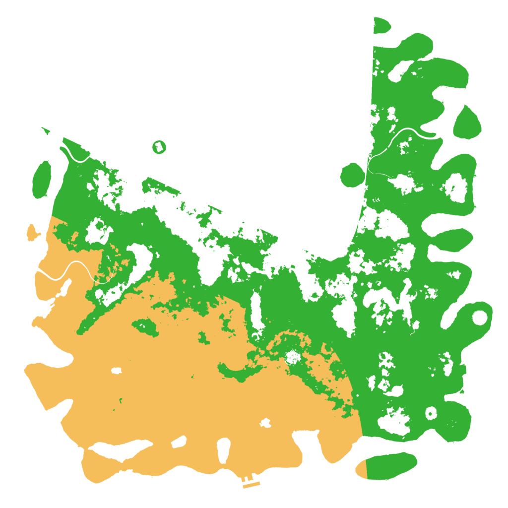 Biome Rust Map: Procedural Map, Size: 6000, Seed: 202553