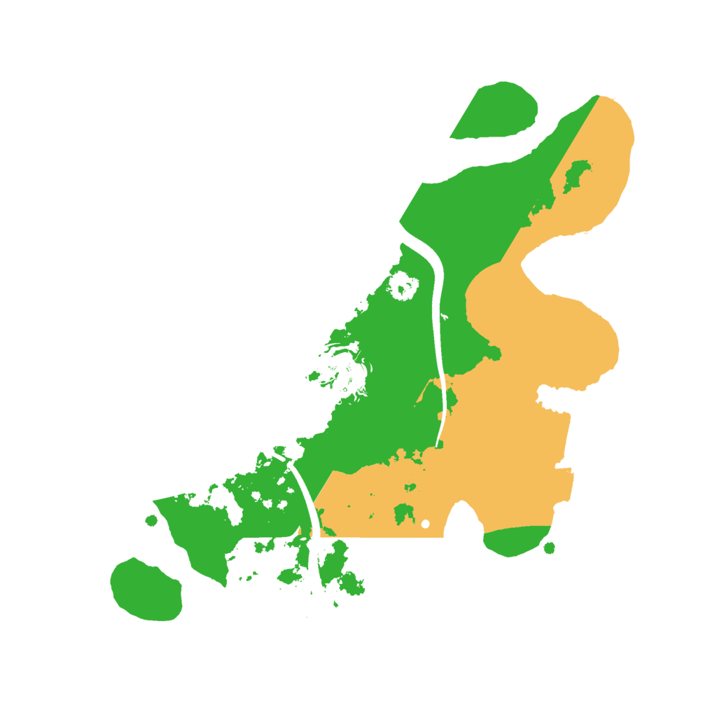 Biome Rust Map: Procedural Map, Size: 2500, Seed: 2048293394