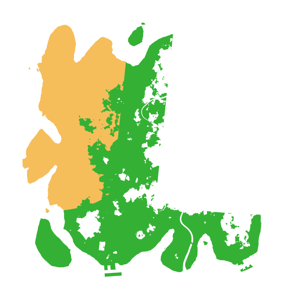 Biome Rust Map: Procedural Map, Size: 3500, Seed: 14476213