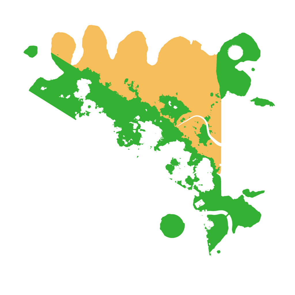 Biome Rust Map: Procedural Map, Size: 3500, Seed: 63416