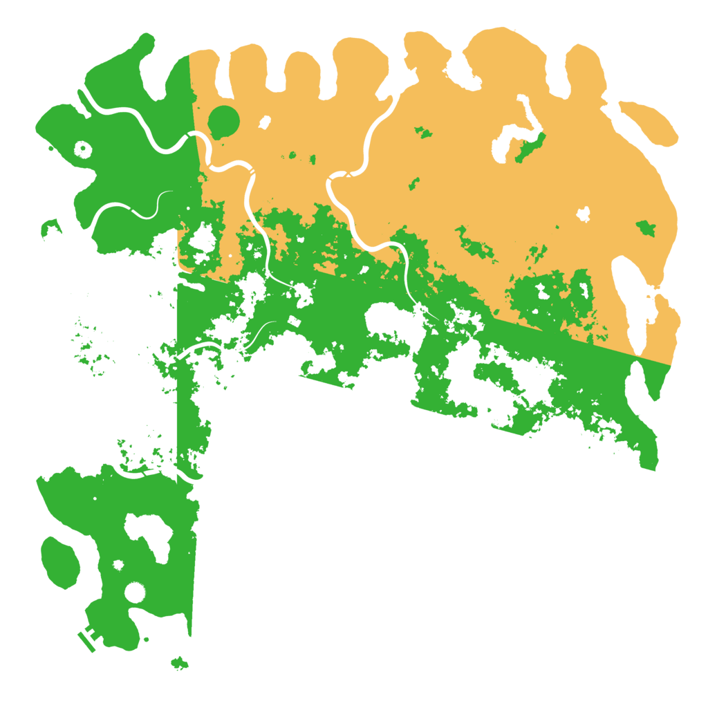Biome Rust Map: Procedural Map, Size: 6000, Seed: 3442