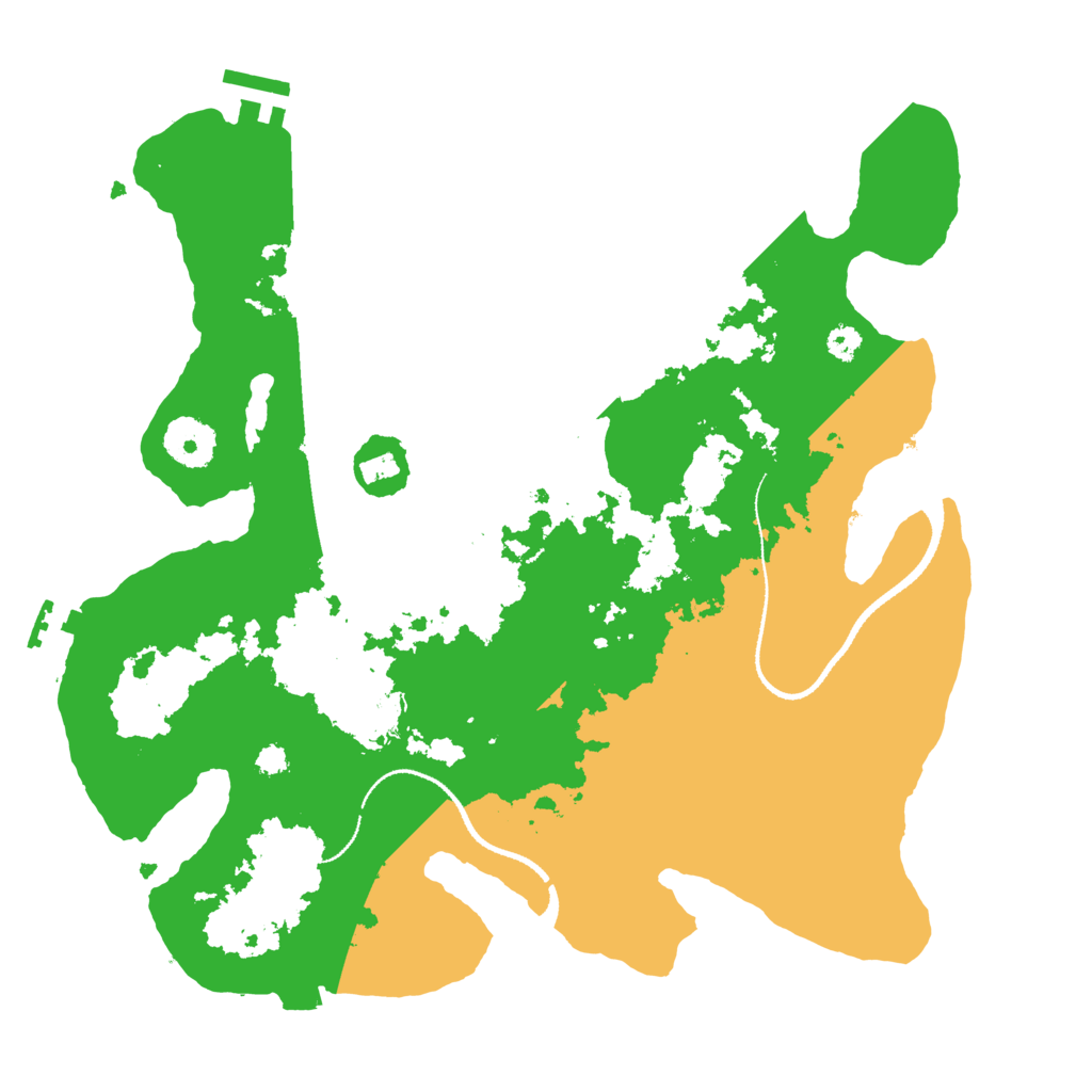 Biome Rust Map: Procedural Map, Size: 3250, Seed: 939208558
