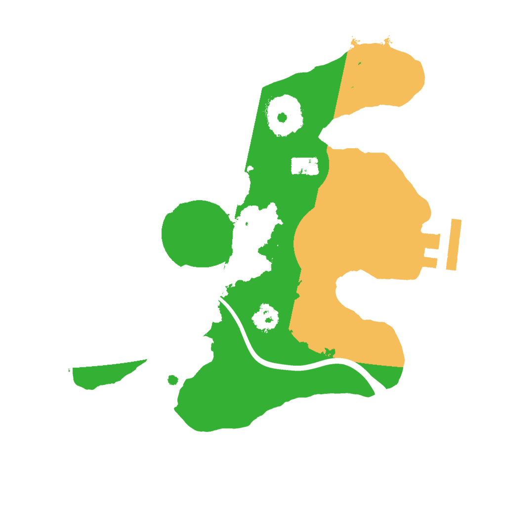 Biome Rust Map: Procedural Map, Size: 2000, Seed: 411147694