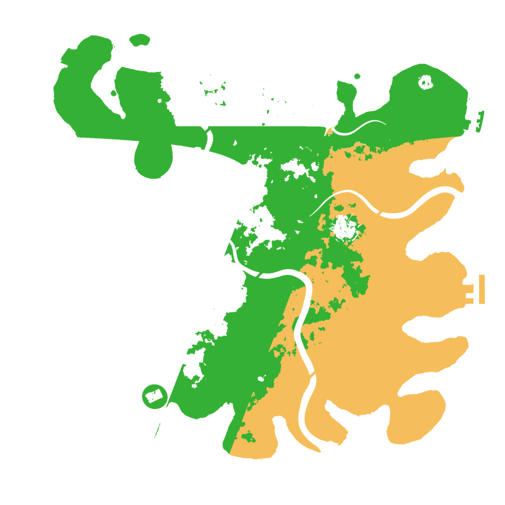 Biome Rust Map: Procedural Map, Size: 3500, Seed: 1151326556