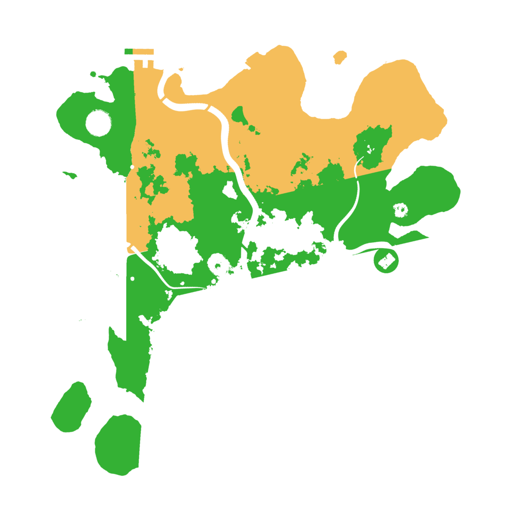 Biome Rust Map: Procedural Map, Size: 3500, Seed: 83955536
