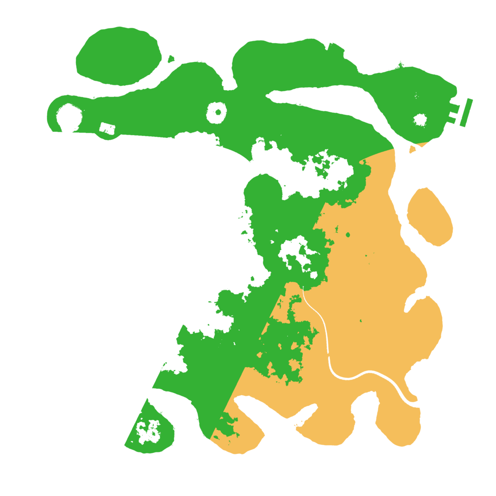 Biome Rust Map: Procedural Map, Size: 3500, Seed: 73428345