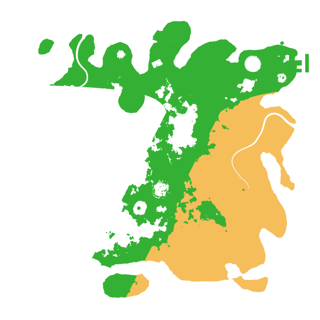 Biome Rust Map: Procedural Map, Size: 3500, Seed: 378443672