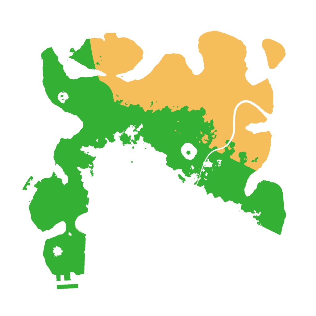 Biome Rust Map: Procedural Map, Size: 3000, Seed: 66764996