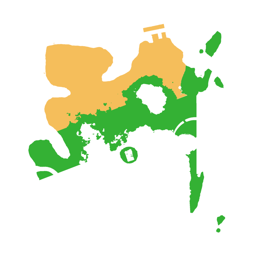 Biome Rust Map: Procedural Map, Size: 2500, Seed: 950924688