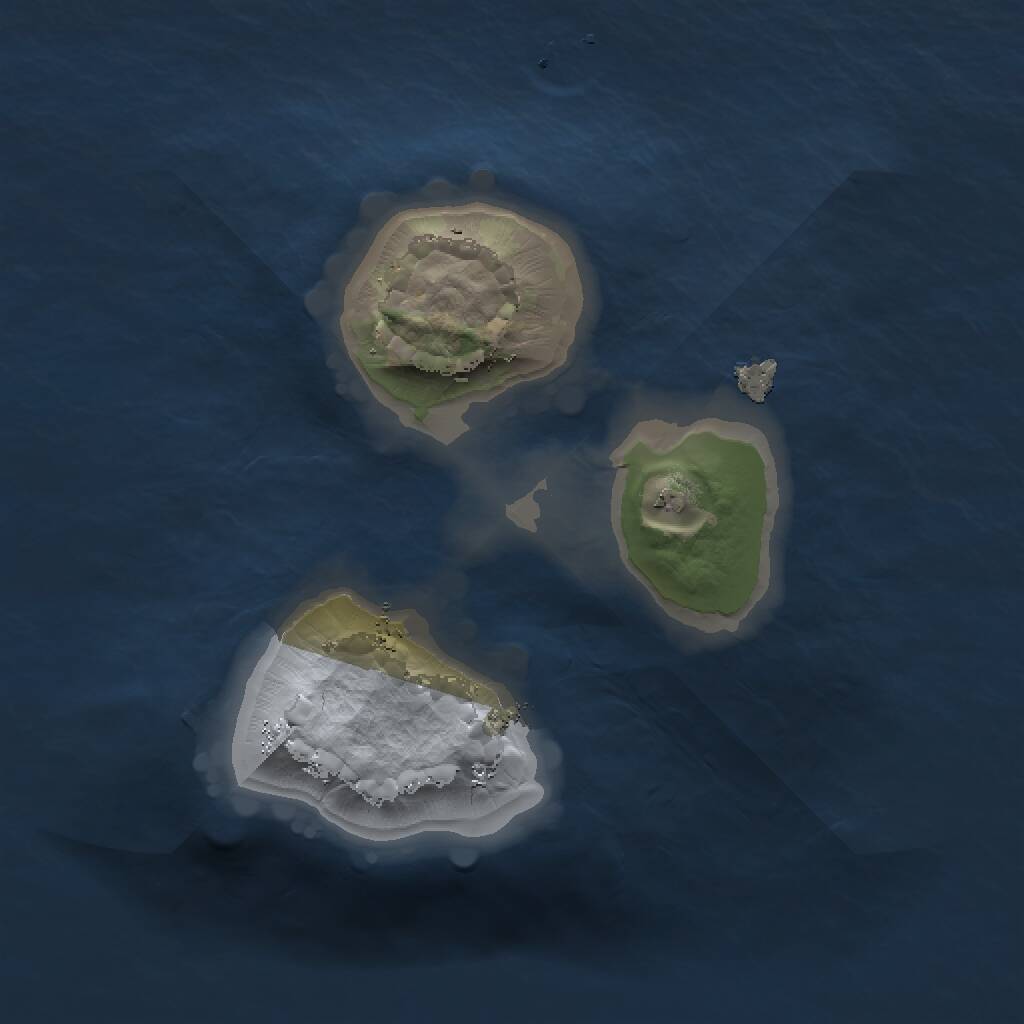 Rust Map: Procedural Map, Size: 1250, Seed: 514989553, 1 Monuments