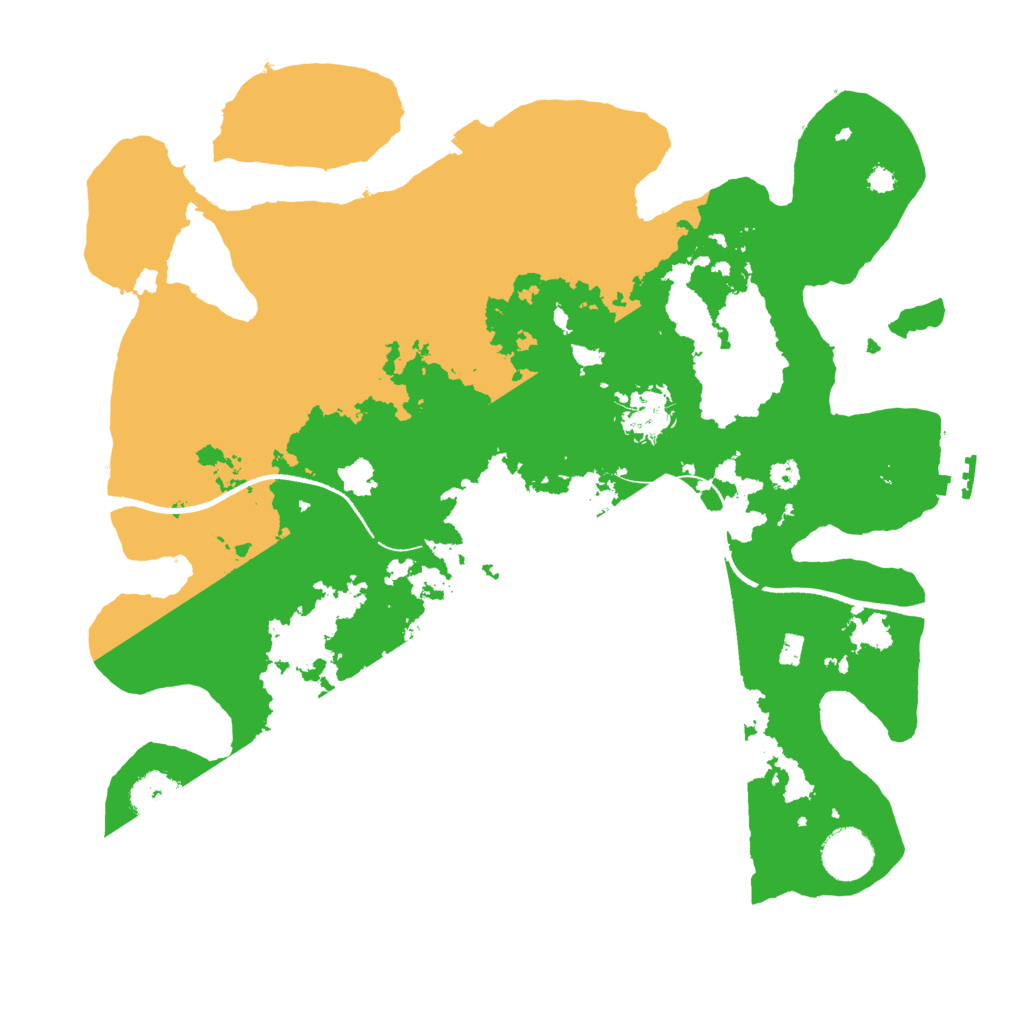 Biome Rust Map: Procedural Map, Size: 3500, Seed: 877310423