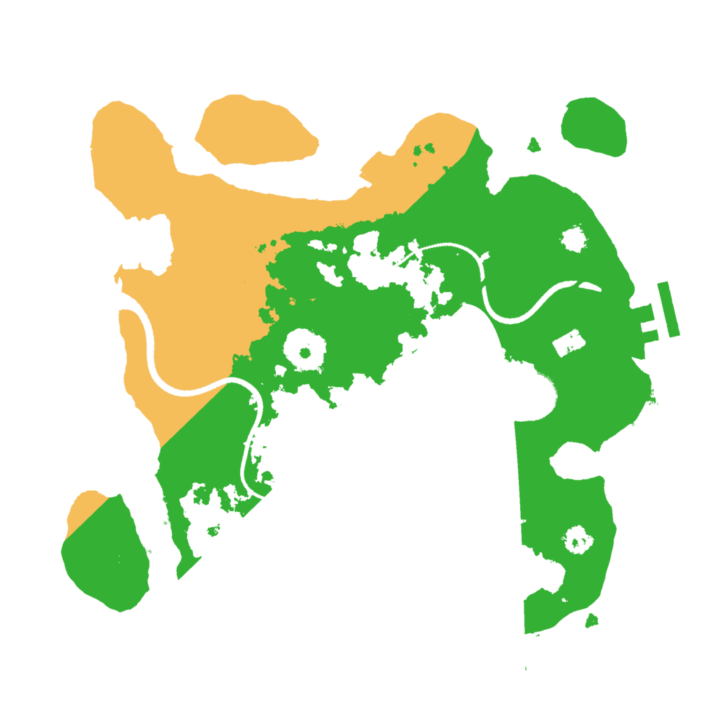 Biome Rust Map: Procedural Map, Size: 2600, Seed: 8931467