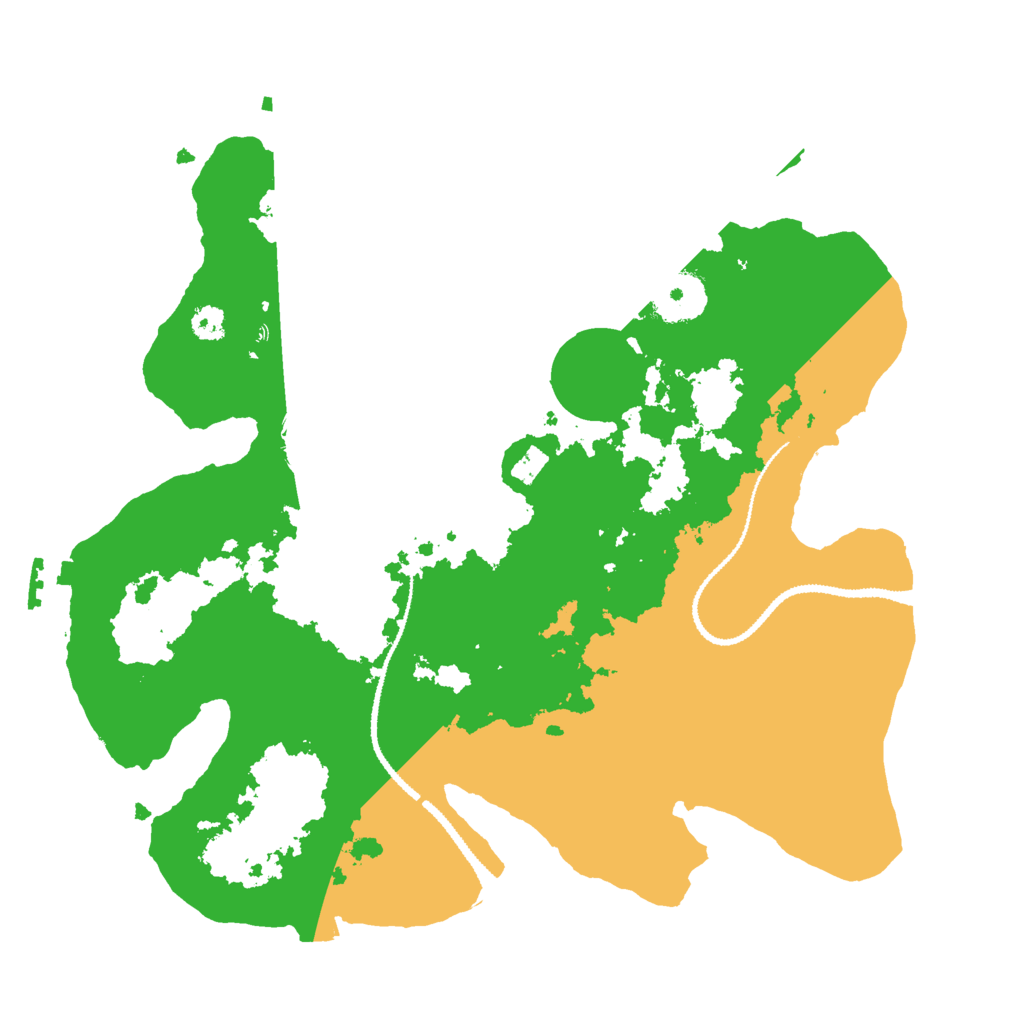 Biome Rust Map: Procedural Map, Size: 3000, Seed: 939208558