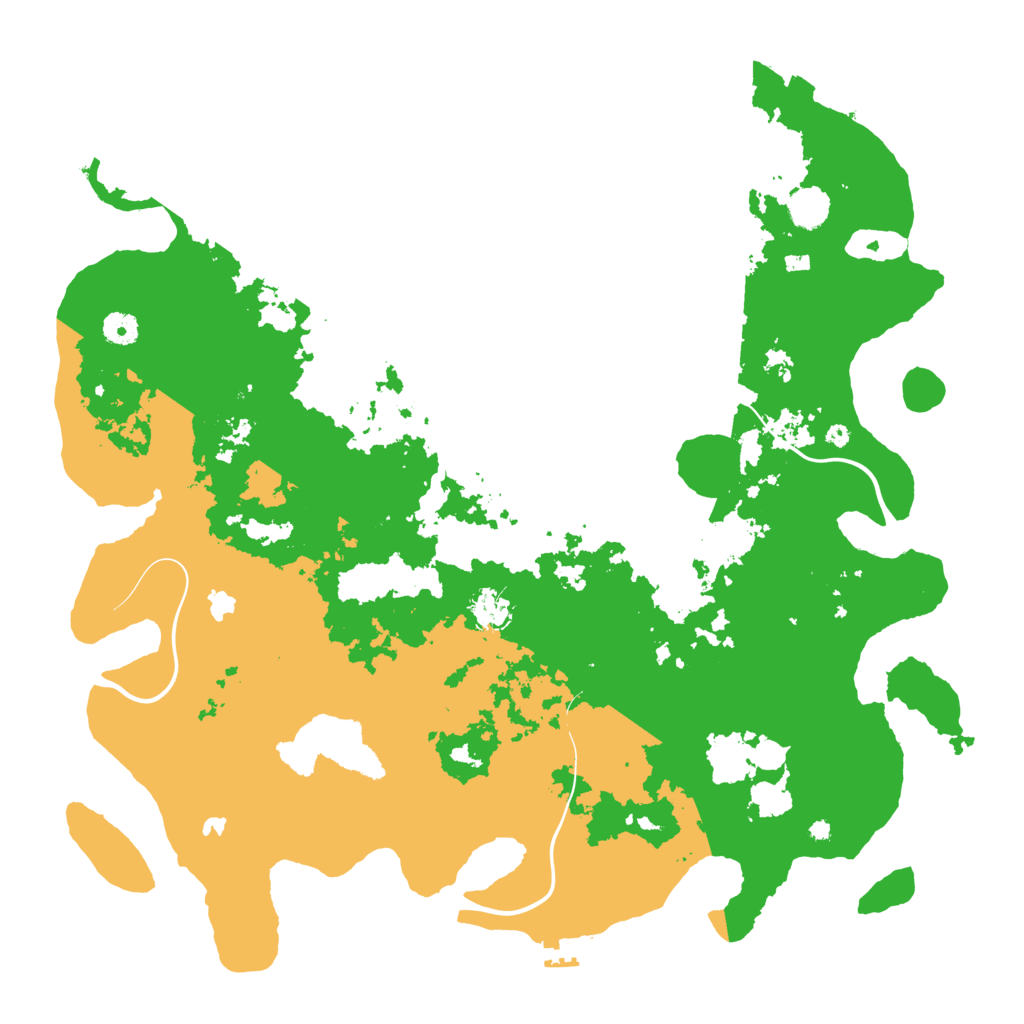 Biome Rust Map: Procedural Map, Size: 4500, Seed: 5679679