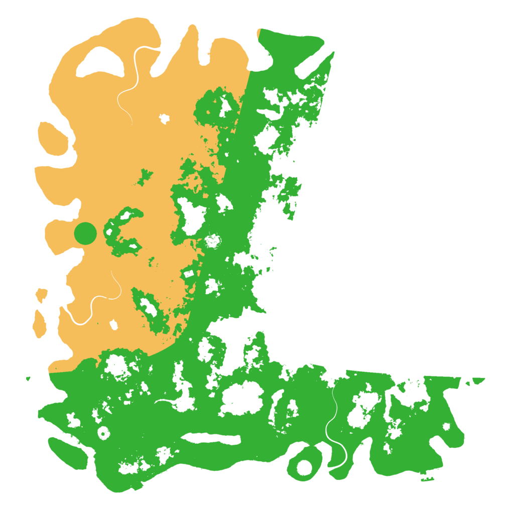 Biome Rust Map: Procedural Map, Size: 6000, Seed: 16814