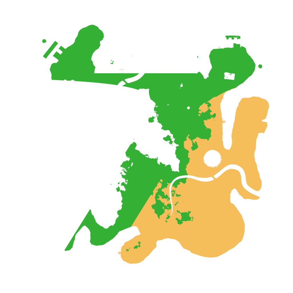 Biome Rust Map: Procedural Map, Size: 3000, Seed: 69959589