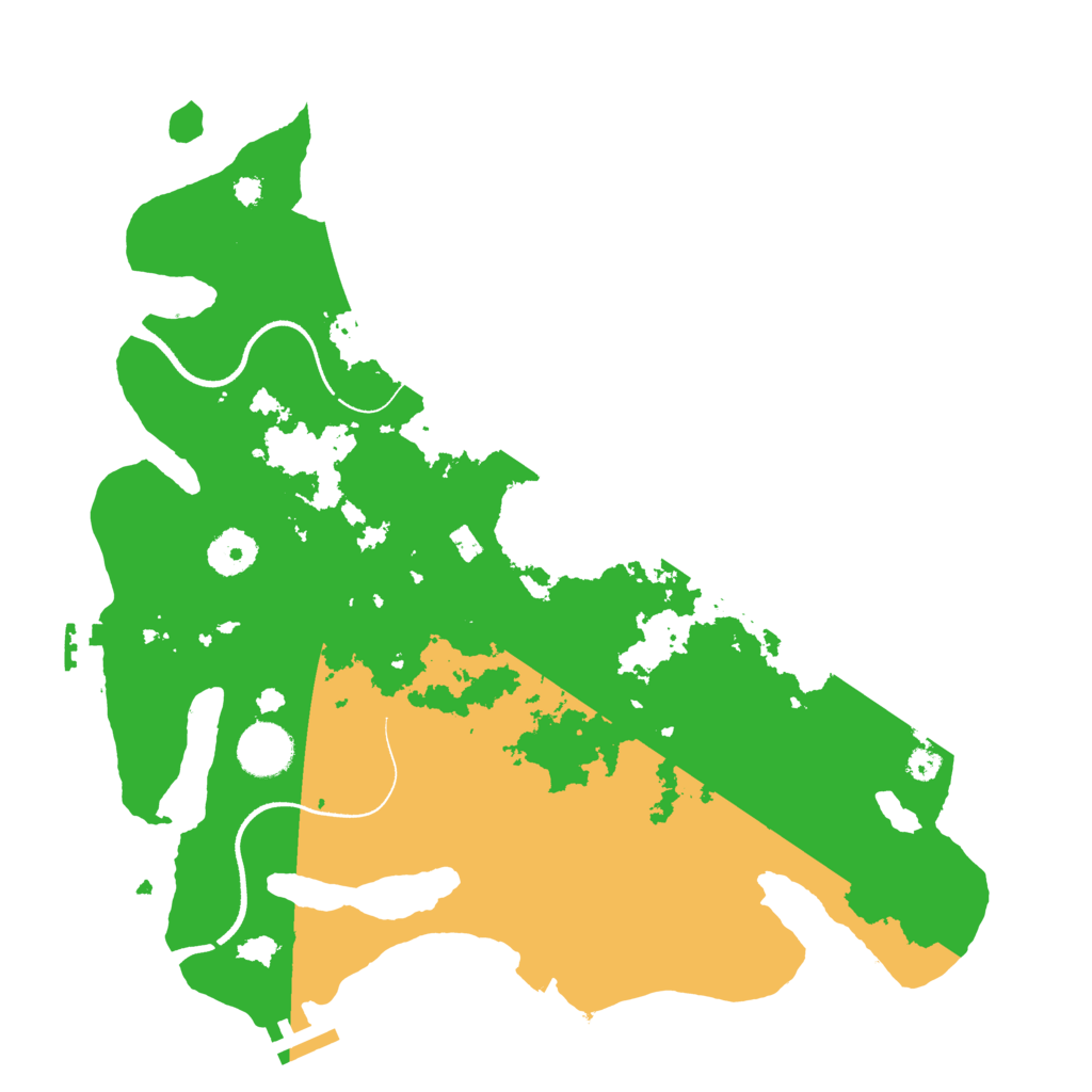 Biome Rust Map: Procedural Map, Size: 3500, Seed: 564963817