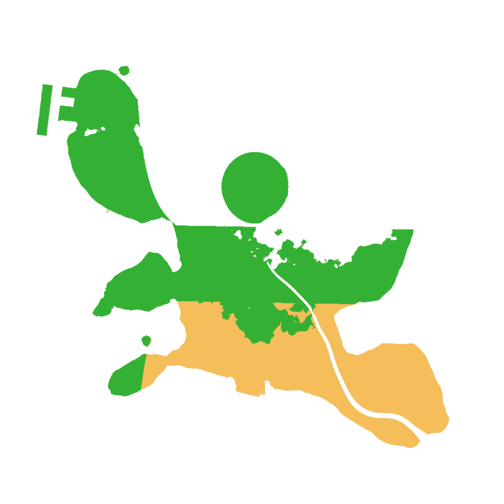 Biome Rust Map: Procedural Map, Size: 2000, Seed: 1148619829