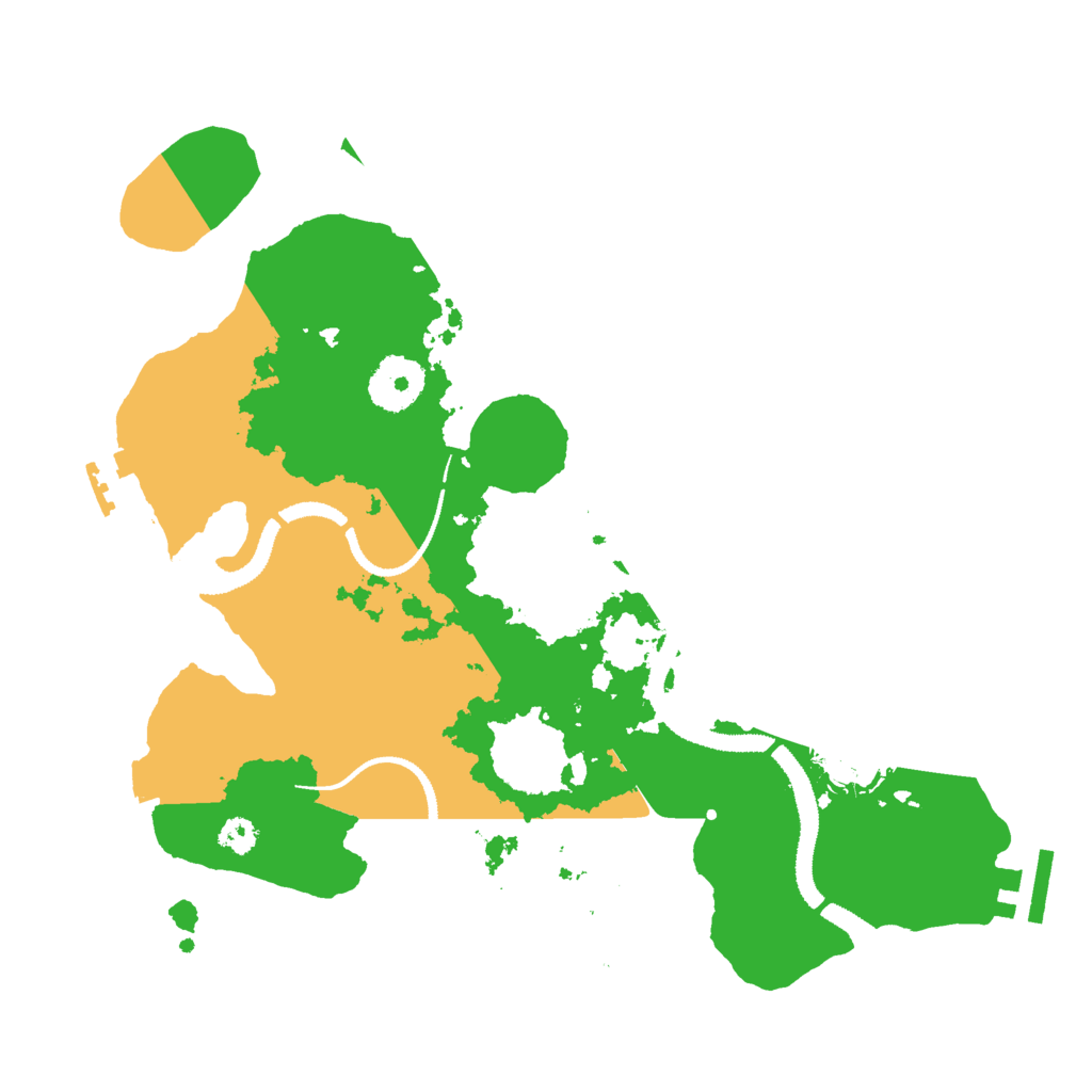 Biome Rust Map: Procedural Map, Size: 3000, Seed: 142656584