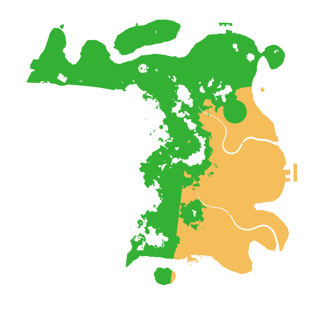 Biome Rust Map: Procedural Map, Size: 3500, Seed: 8561