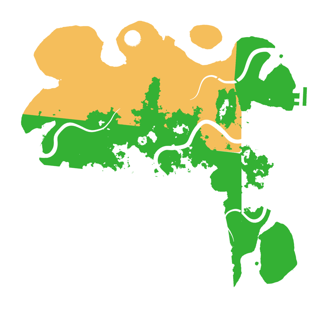 Biome Rust Map: Procedural Map, Size: 3500, Seed: 439543