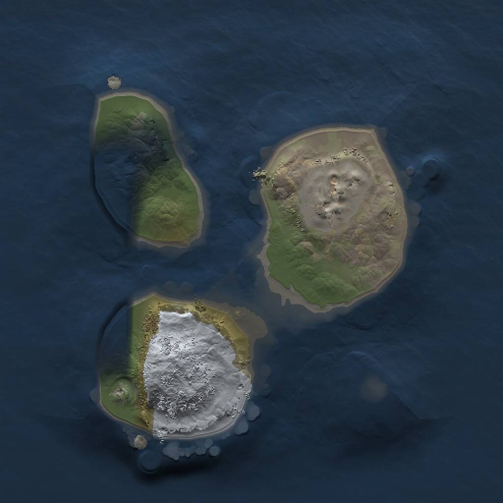 Rust Map: Procedural Map, Size: 1500, Seed: 42356234, 1 Monuments