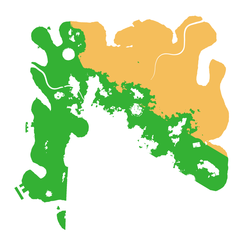 Biome Rust Map: Procedural Map, Size: 3600, Seed: 656