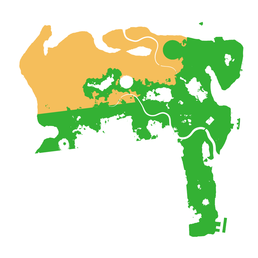 Biome Rust Map: Procedural Map, Size: 3500, Seed: 5455