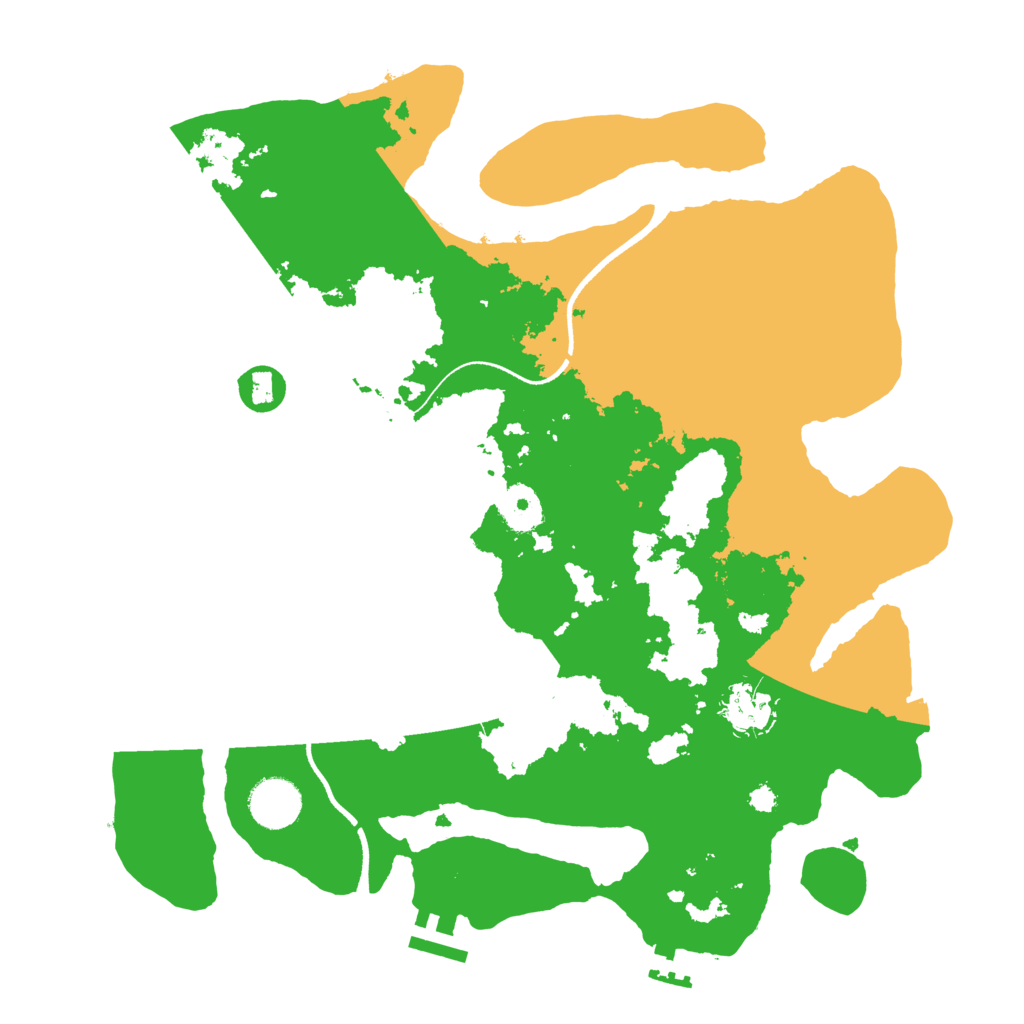 Biome Rust Map: Procedural Map, Size: 3500, Seed: 740701978