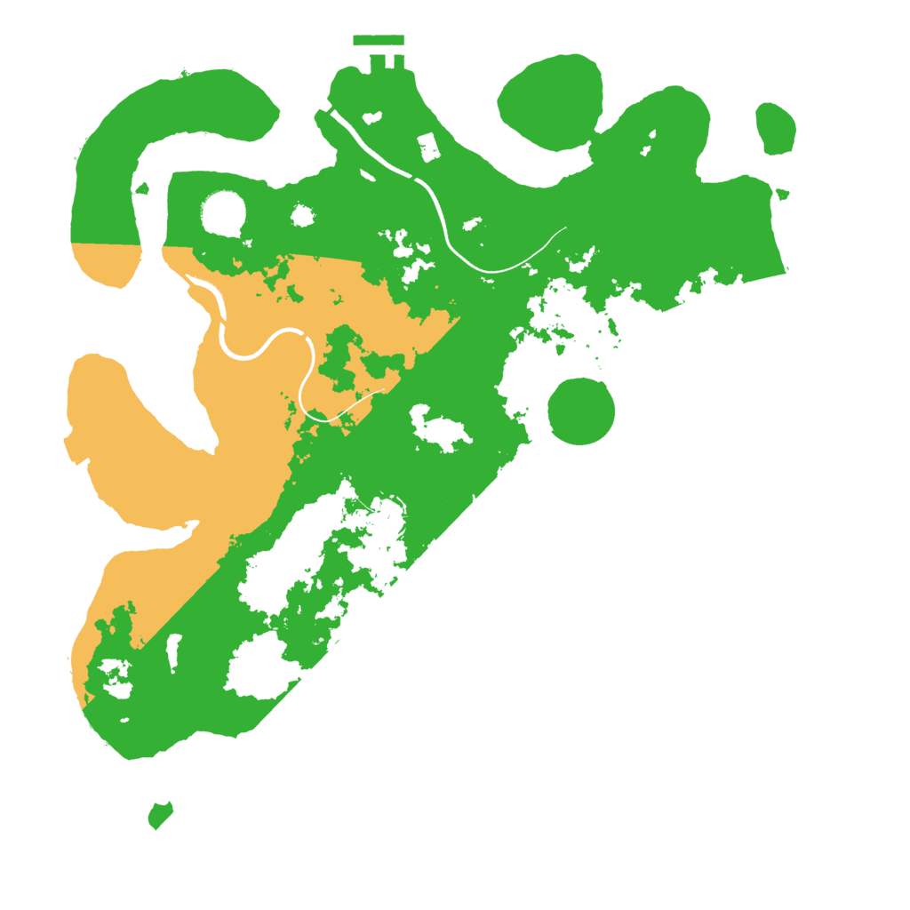 Biome Rust Map: Procedural Map, Size: 3600, Seed: 3133