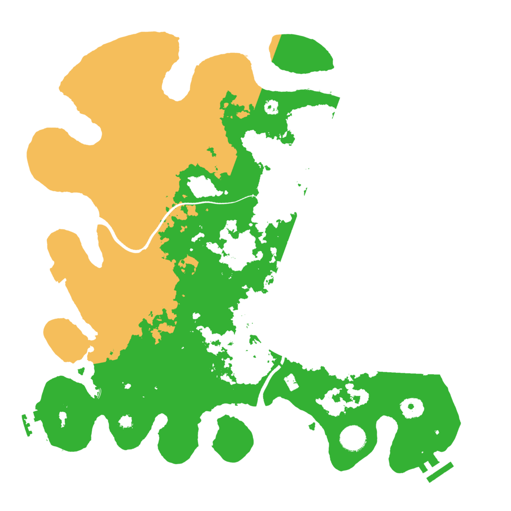Biome Rust Map: Procedural Map, Size: 3500, Seed: 47282935