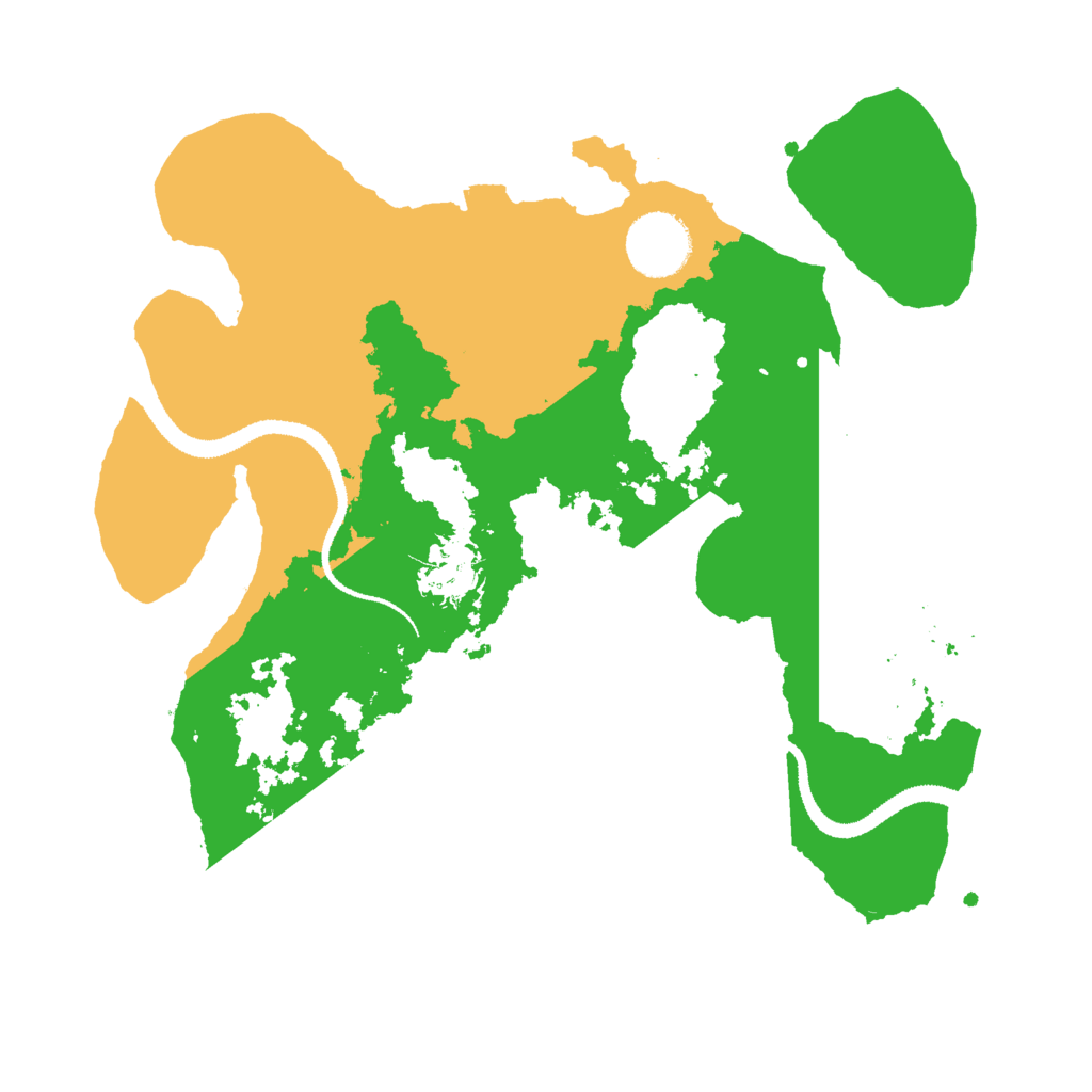 Biome Rust Map: Procedural Map, Size: 3000, Seed: 16873